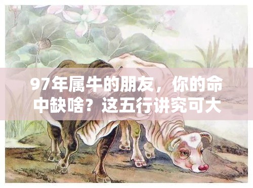 97年属牛的朋友，你的命中缺啥？这五行讲究可大了！