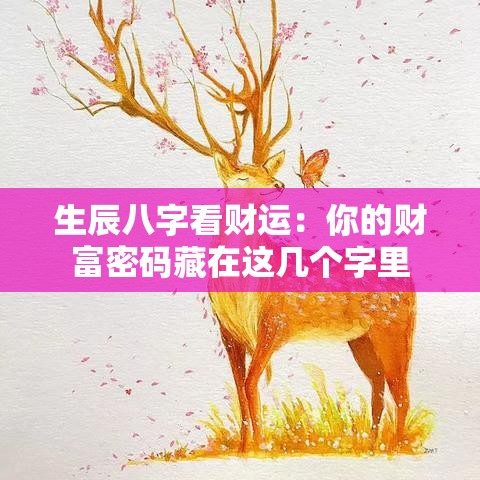 生辰八字看财运：你的财富密码藏在这几个字里