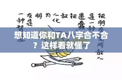 想知道你和TA八字合不合？这样看就懂了