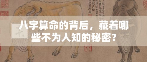 八字算命的背后，藏着哪些不为人知的秘密？