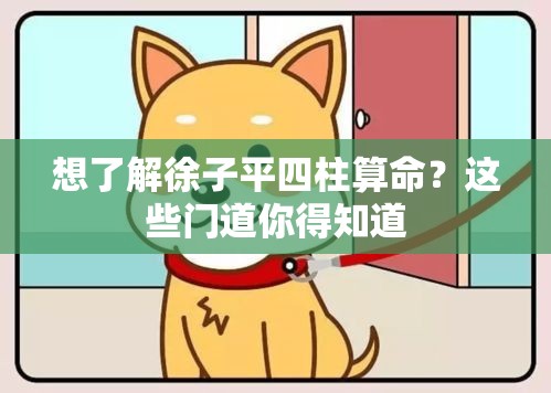 想了解徐子平四柱算命？这些门道你得知道