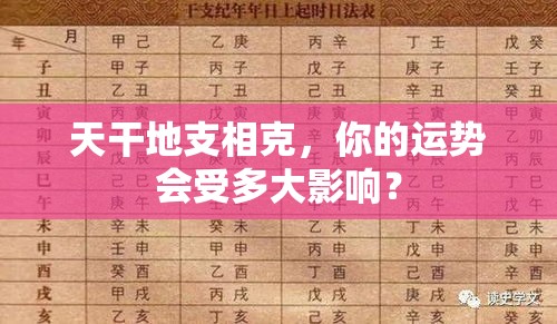 天干地支相克，你的运势会受多大影响？