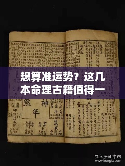 想算准运势？这几本命理古籍值得一读