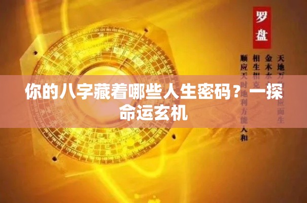 你的八字藏着哪些人生密码？一探命运玄机