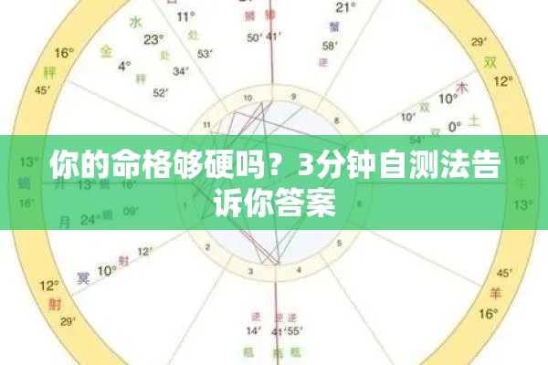 你的命格够硬吗？3分钟自测法告诉你答案
