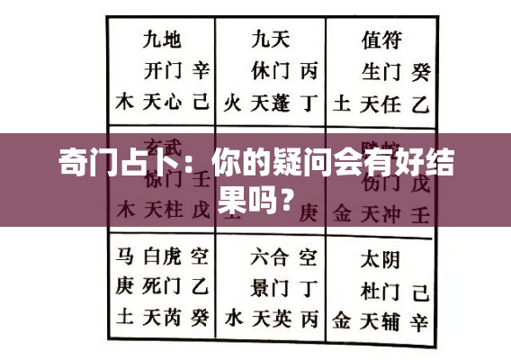 奇门占卜：你的疑问会有好结果吗？