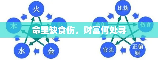 命里缺食伤，财富何处寻