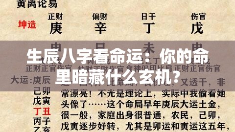生辰八字看命运：你的命里暗藏什么玄机？